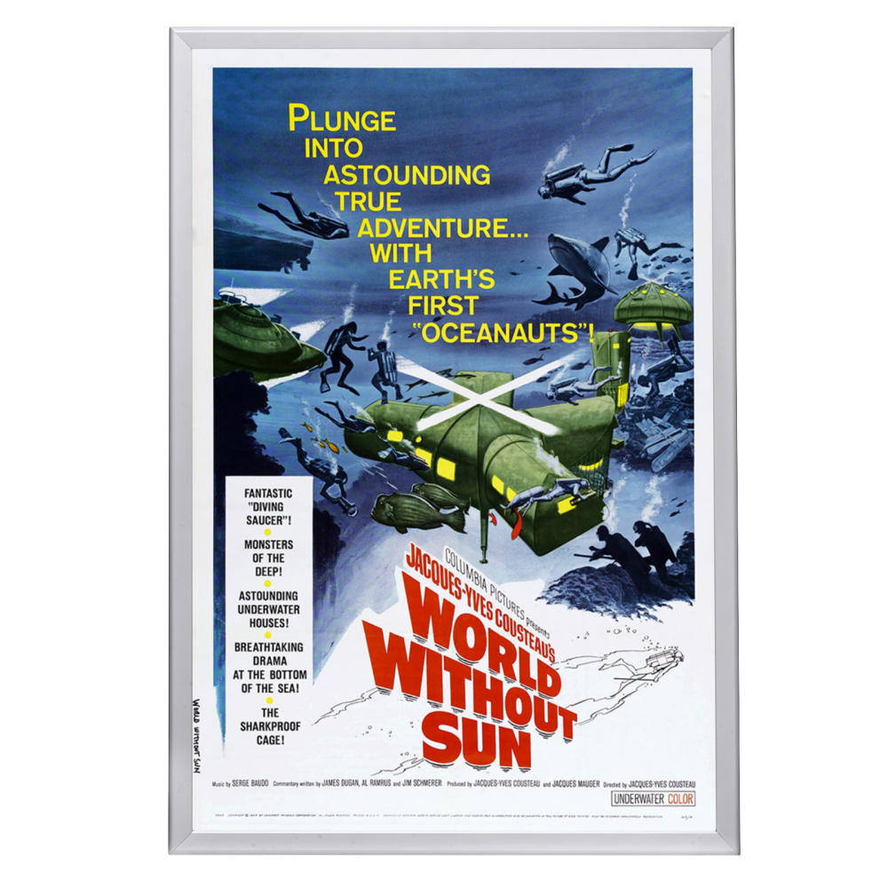 "World Without Sun" (1965) Framed Movie Poster