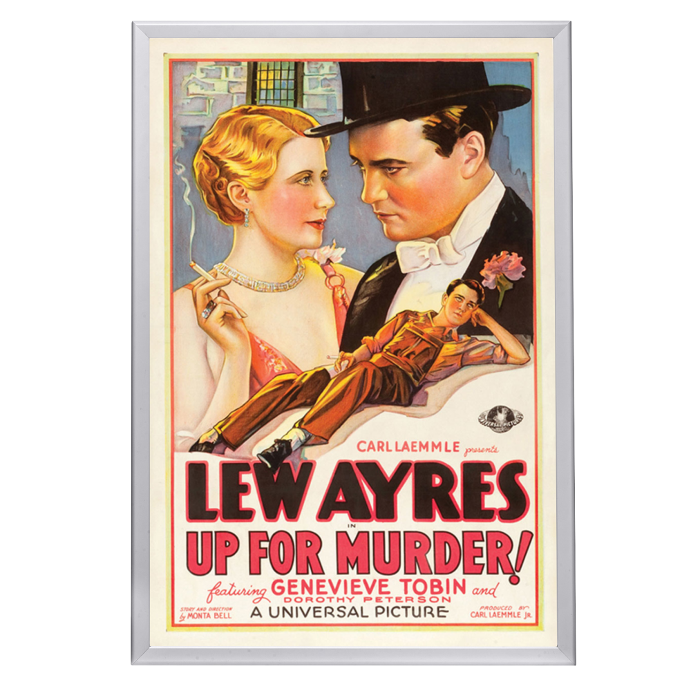 "Up For Murder" (1931) Framed Movie Poster