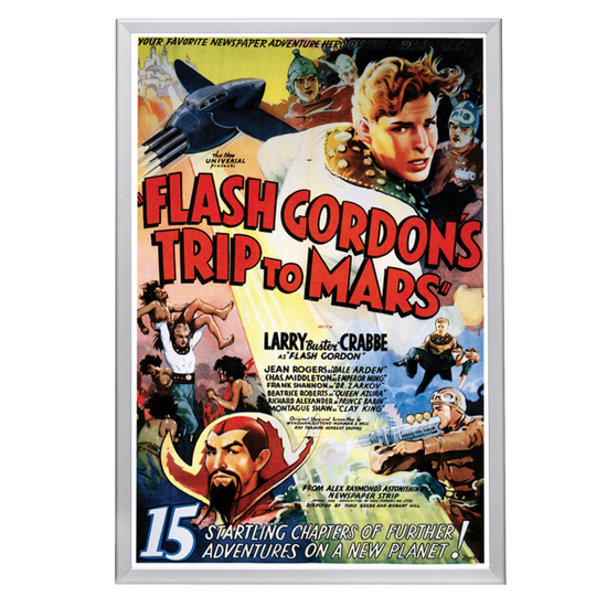 "Flash Gordon's Trip To Mars" (1938) Framed Movie Poster