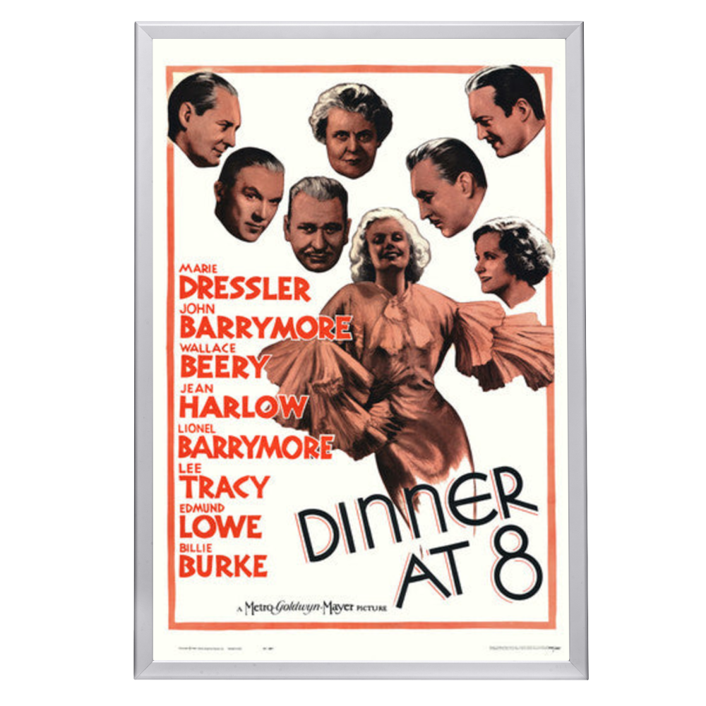 "Dinner at Eight" (1933) Framed Movie Poster