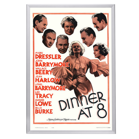 "Dinner at Eight" (1933) Framed Movie Poster