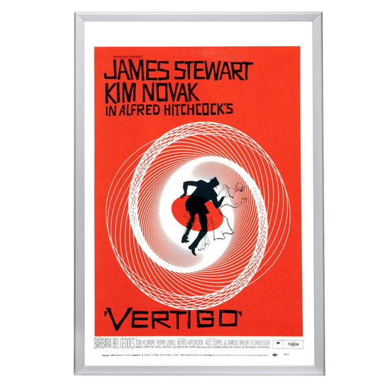 "Vertigo" (1958) Framed Movie Poster