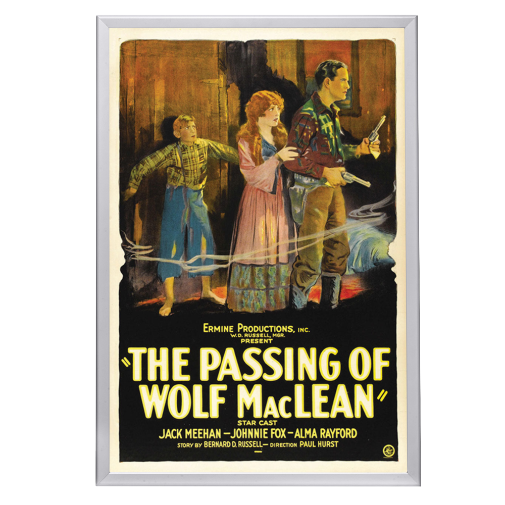 "Passing Of Wolf Maclean" (1924) Framed Movie Poster