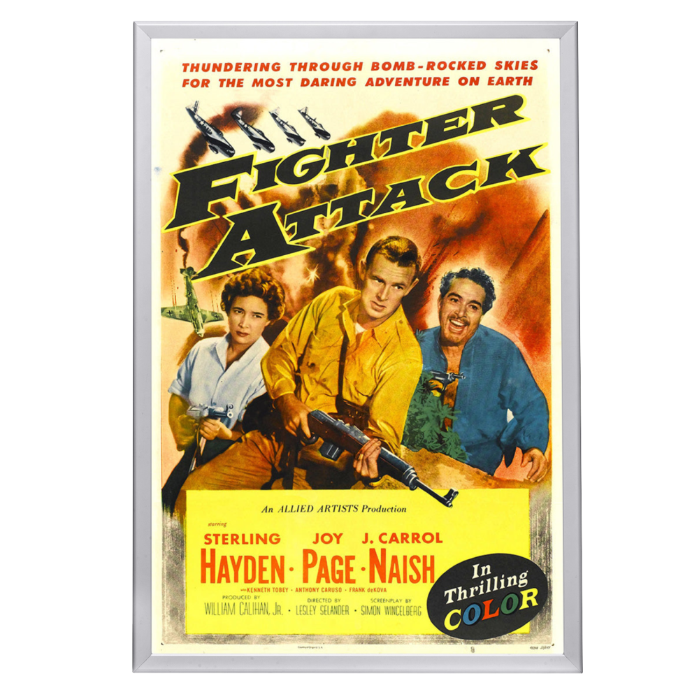 "Fighter Attack" (1953) Framed Movie Poster