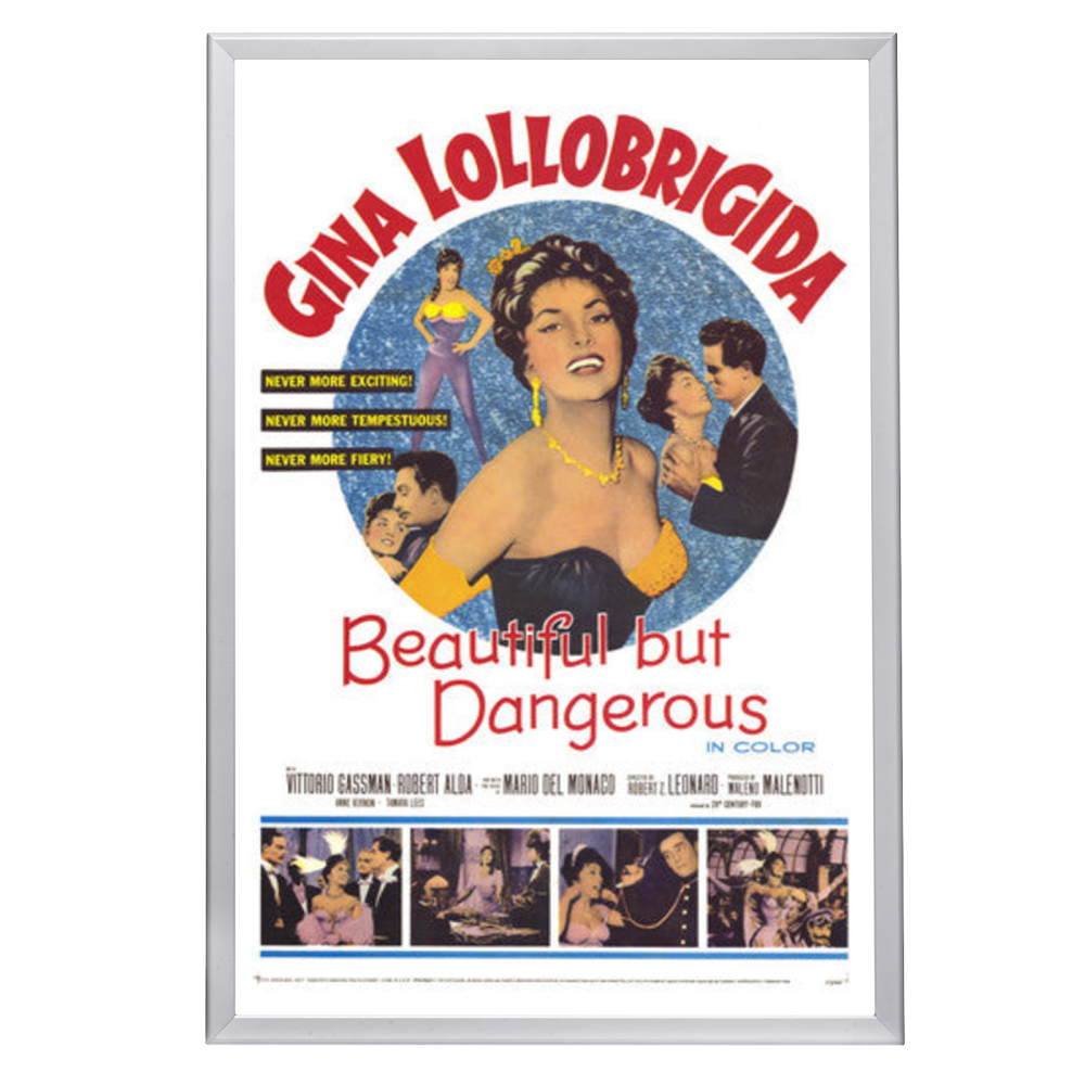 "Beautiful But Dangerous" (1957) Framed Movie Poster