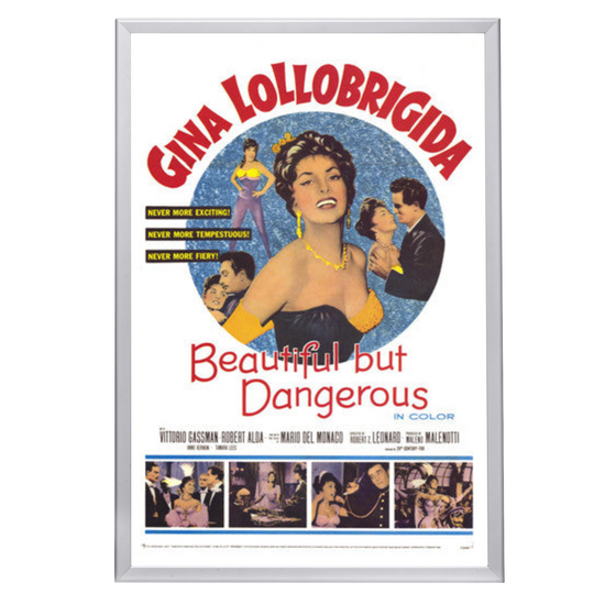 "Beautiful But Dangerous" (1957) Framed Movie Poster