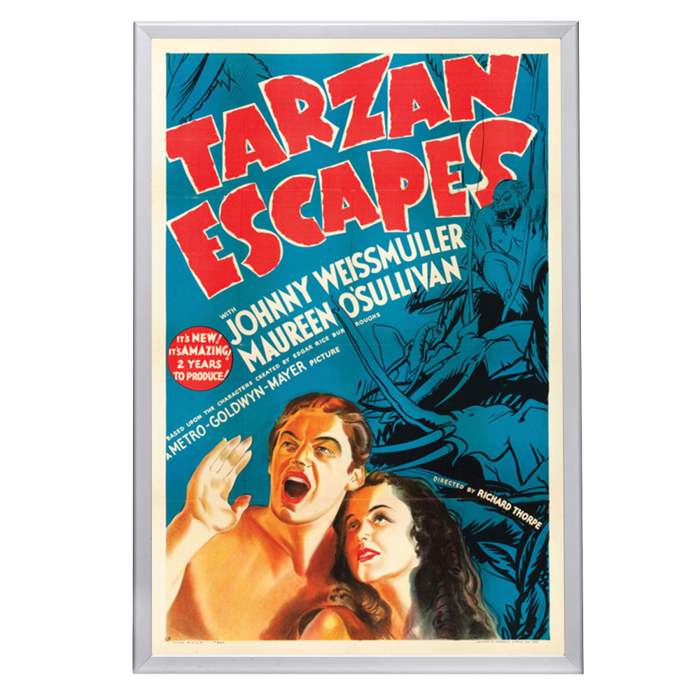 "Tarzan Escapes" (1936) Framed Movie Poster