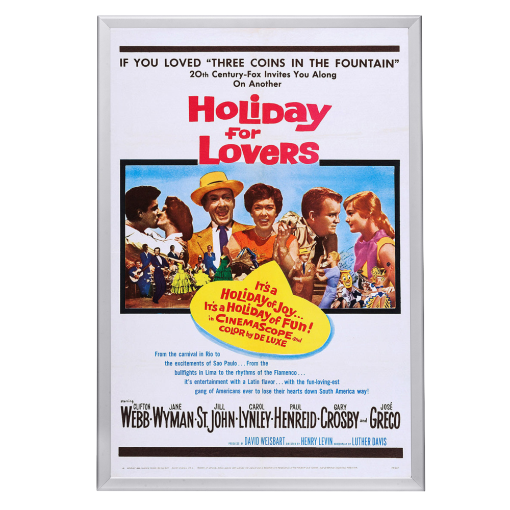"Holiday For Lovers" (1959) Framed Movie Poster