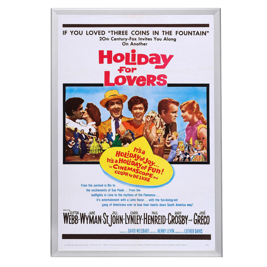 "Holiday For Lovers" (1959) Framed Movie Poster
