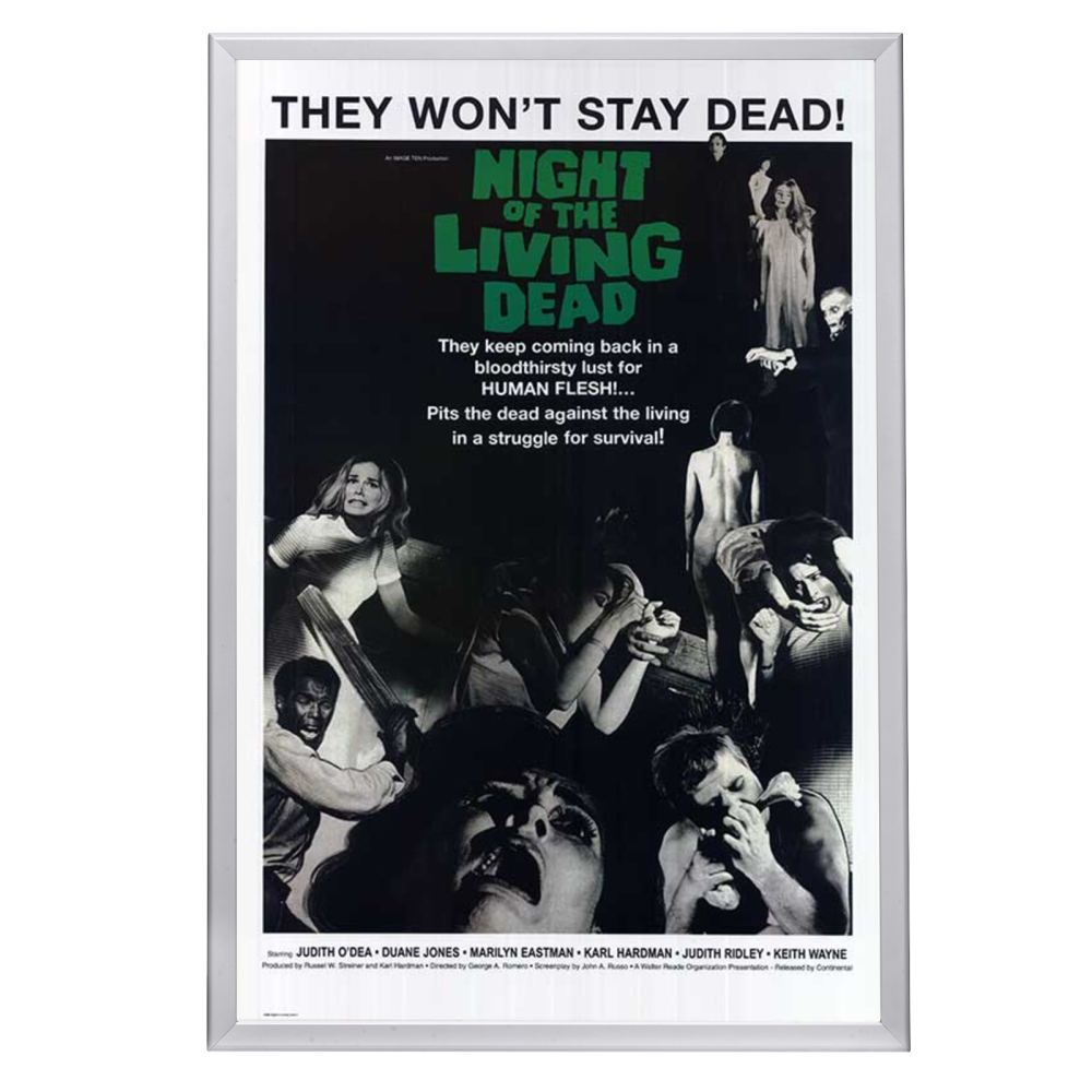 "Night of the Living Dead" (1968) Framed Movie Poster