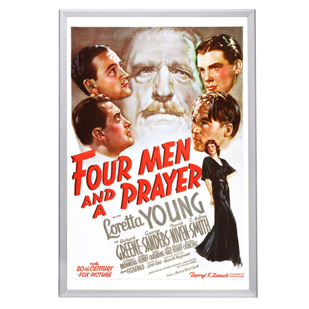 "Four Men And A Prayer" (1938) Framed Movie Poster