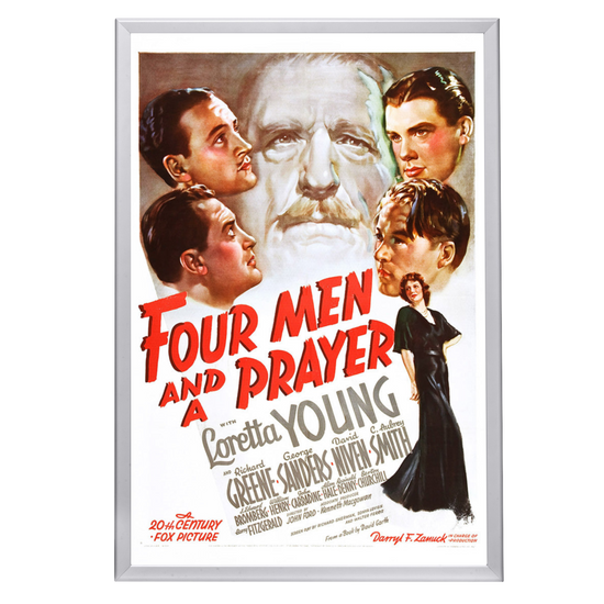 "Four Men And A Prayer" (1938) Framed Movie Poster