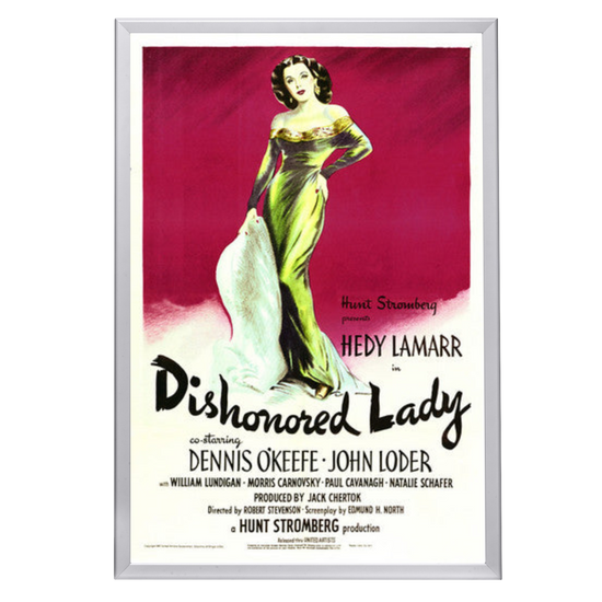 "Dishonored Lady" (1947) Framed Movie Poster