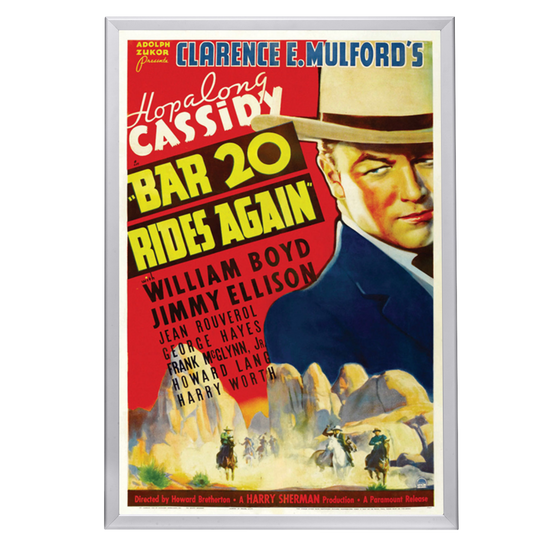 "Bar 20 Rides Again" (1935) Framed Movie Poster