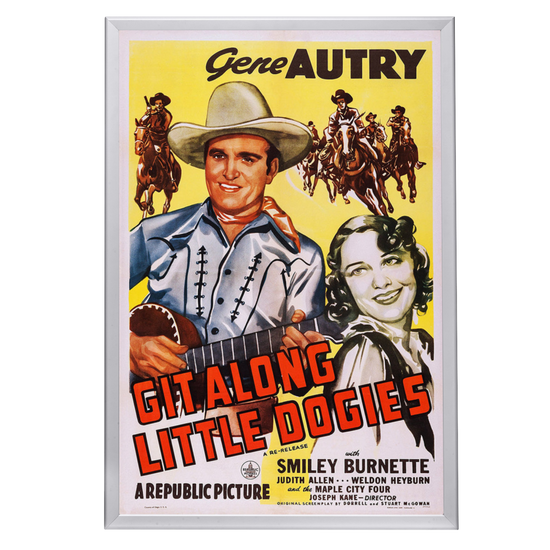 "Git Along Little Doggies" (1937) Framed Movie Poster