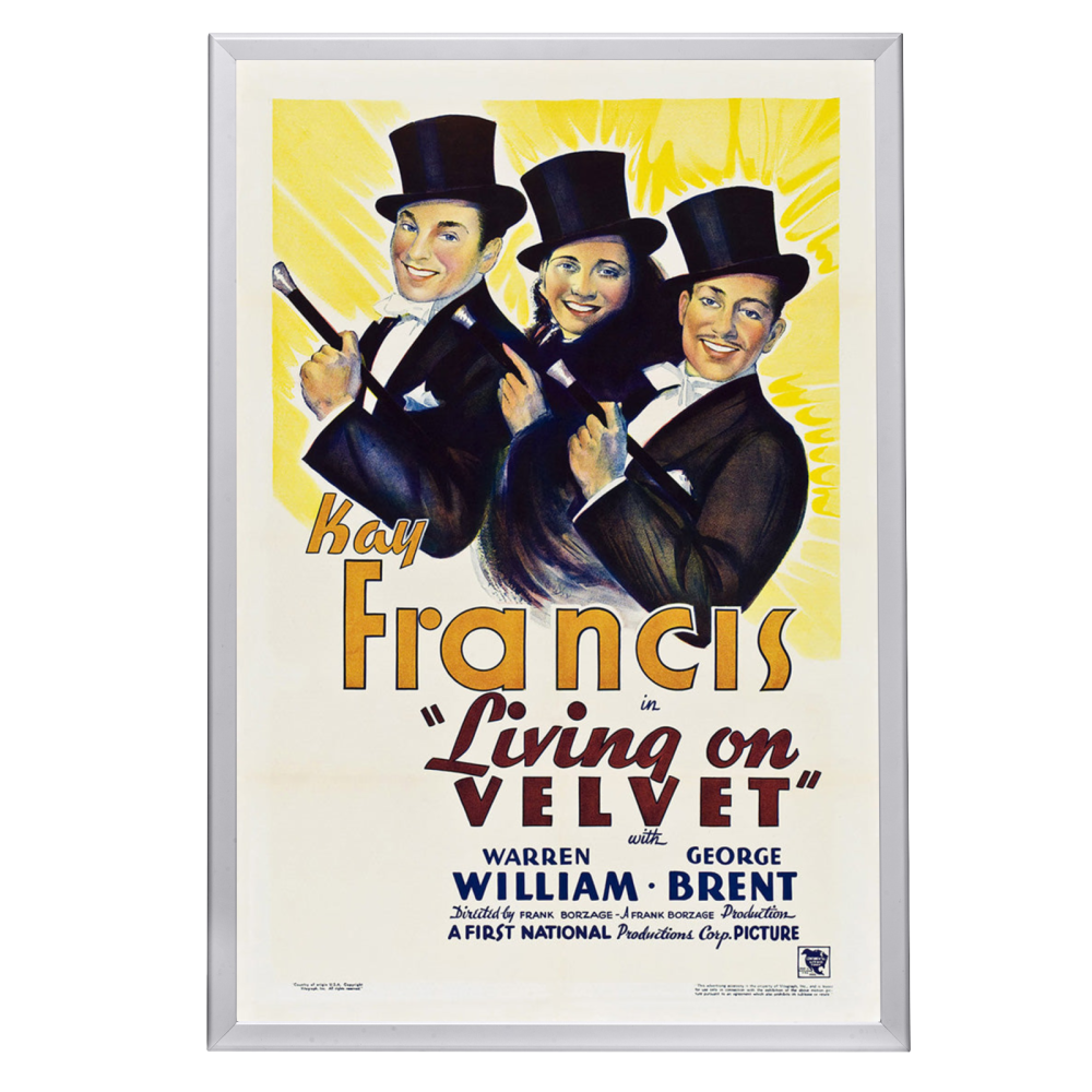 "Living On Velvet" (1935) Framed Movie Poster