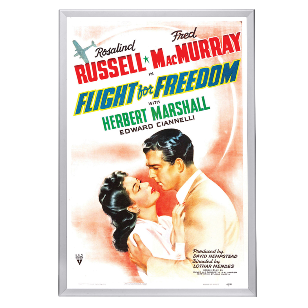 "Flight For Freedom" (1943) Framed Movie Poster