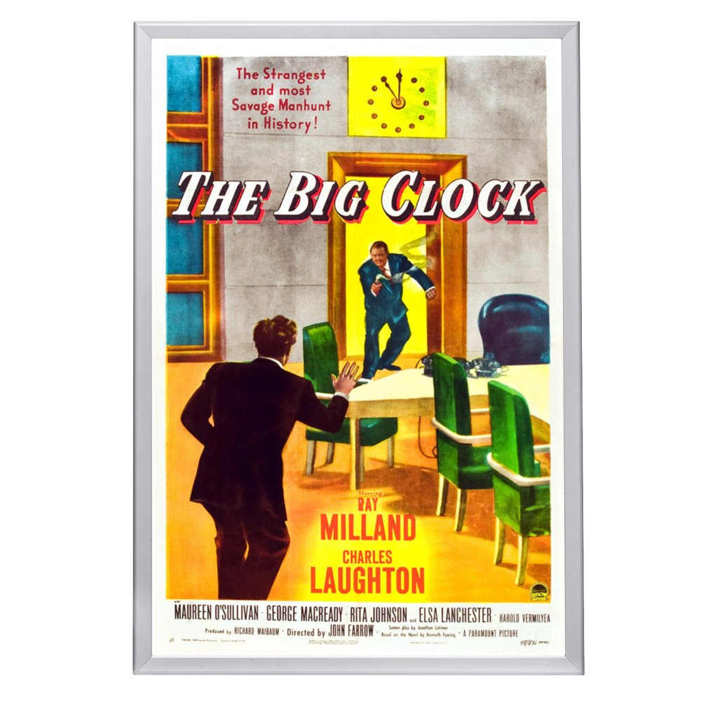 "Big Clock" (1948) Framed Movie Poster