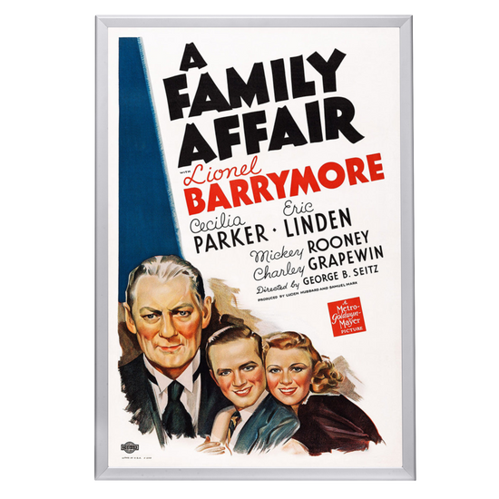 "Family Affair" (1937) Framed Movie Poster