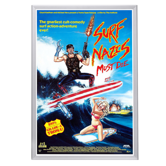 "Surf Nazis Must Die" (1987) Framed Movie Poster