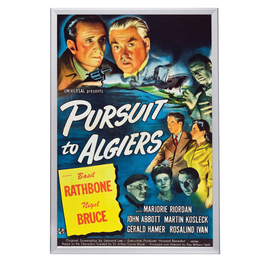 "Pursuit To Algiers" (1945) Framed Movie Poster