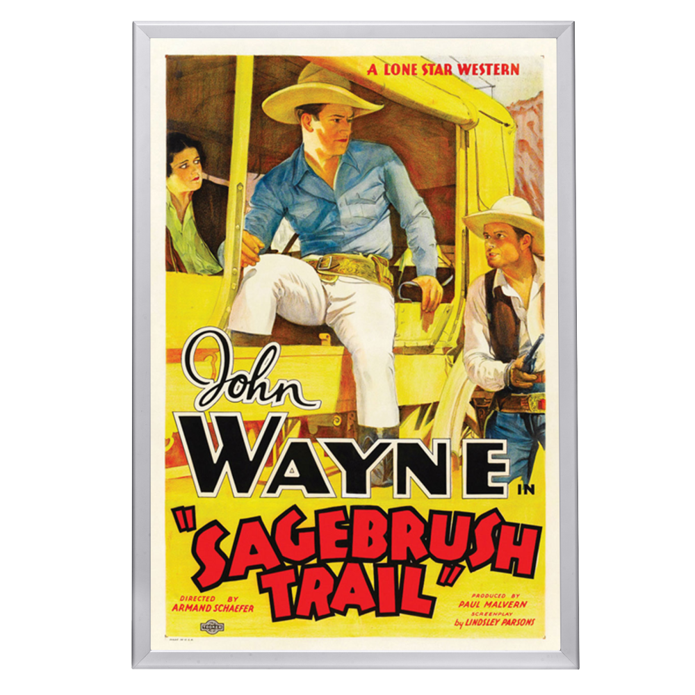 "Sagebrush Trail" (1933) Framed Movie Poster