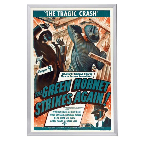 "Green Hornet Strikes Again!" (1941) Framed Movie Poster