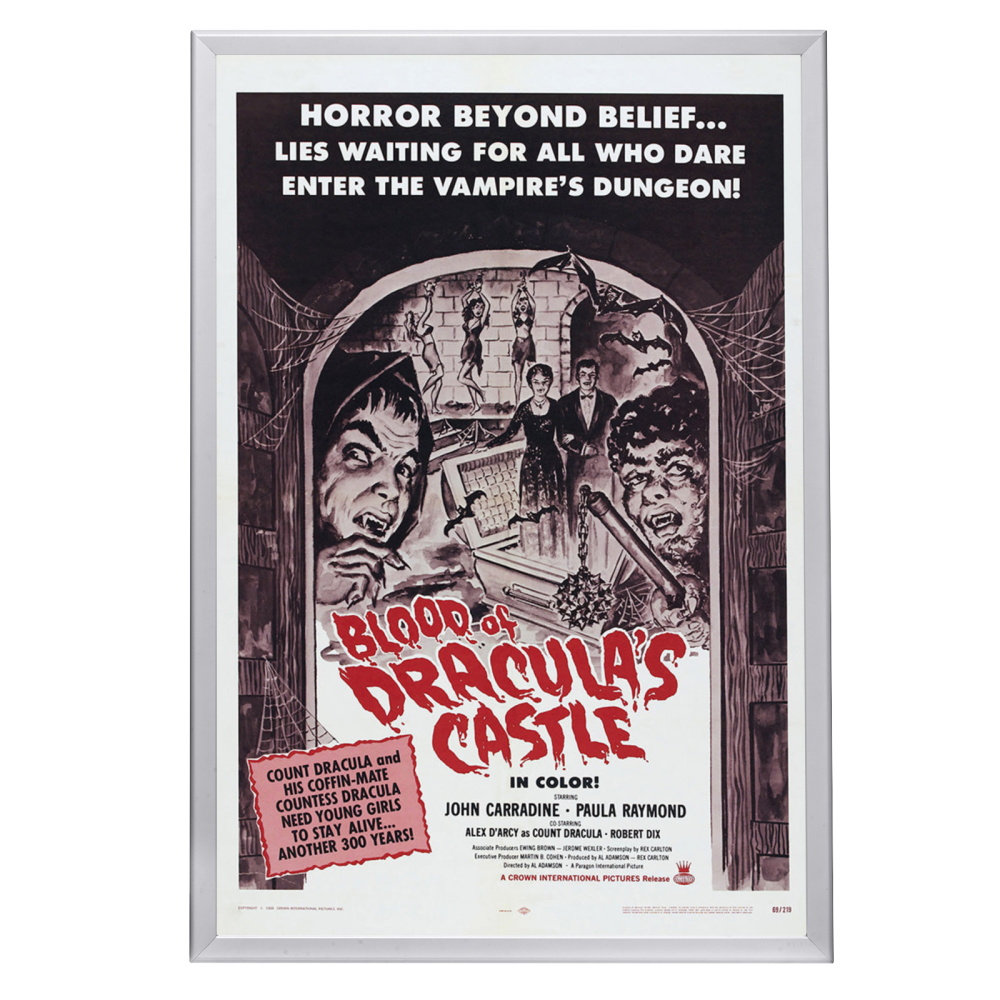 "Blood Of Dracula's Castle" (1969) Framed Movie Poster