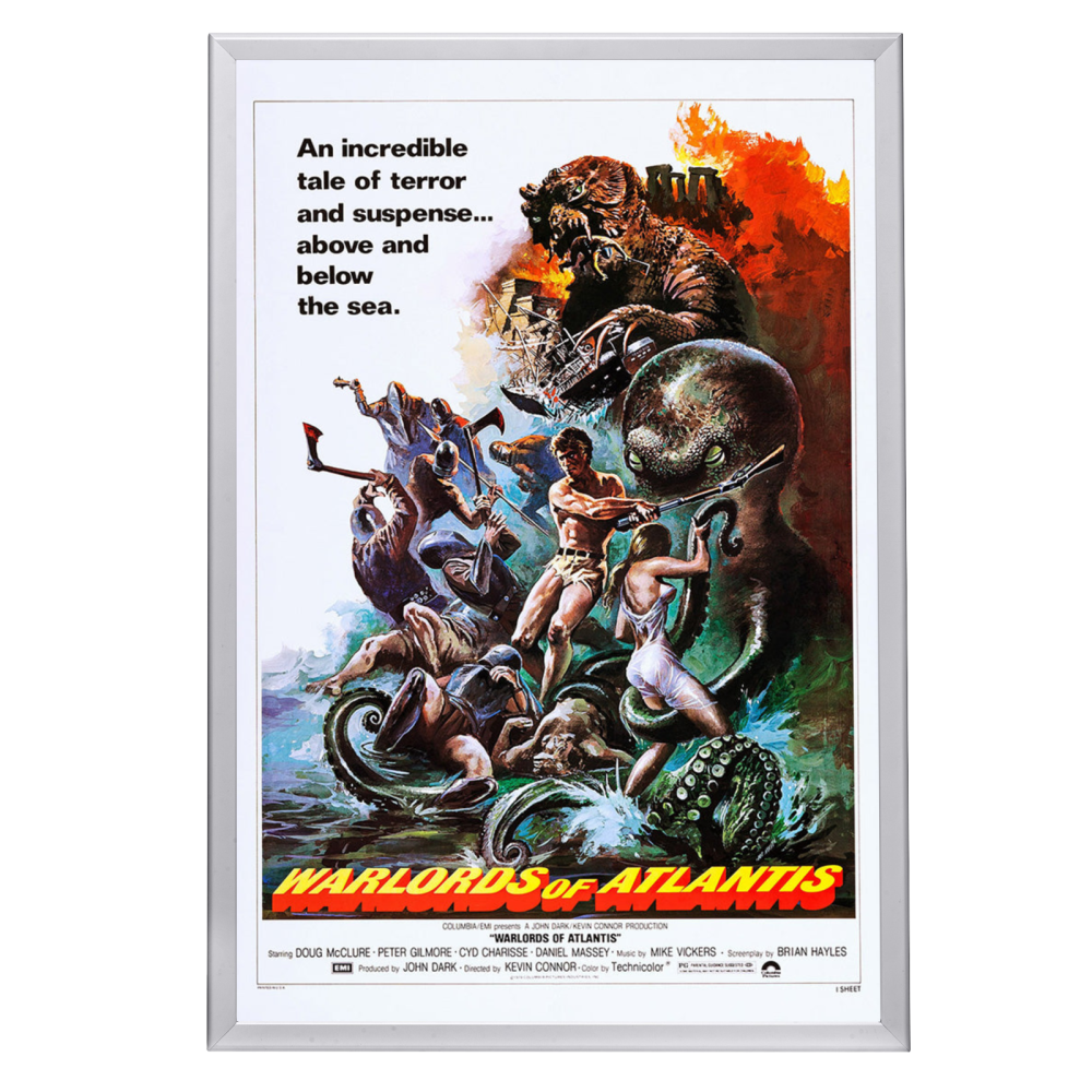 "Warlords Of Atlantis" (1978) Framed Movie Poster