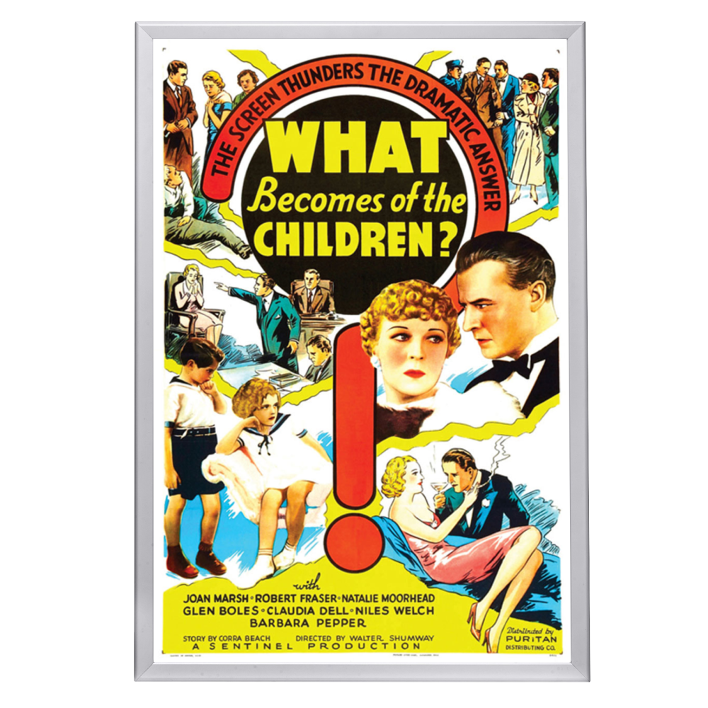 "What Becomes Of The children" (1936) Framed Movie Poster