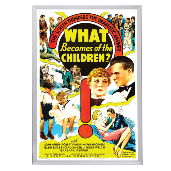 "What Becomes Of The children" (1936) Framed Movie Poster