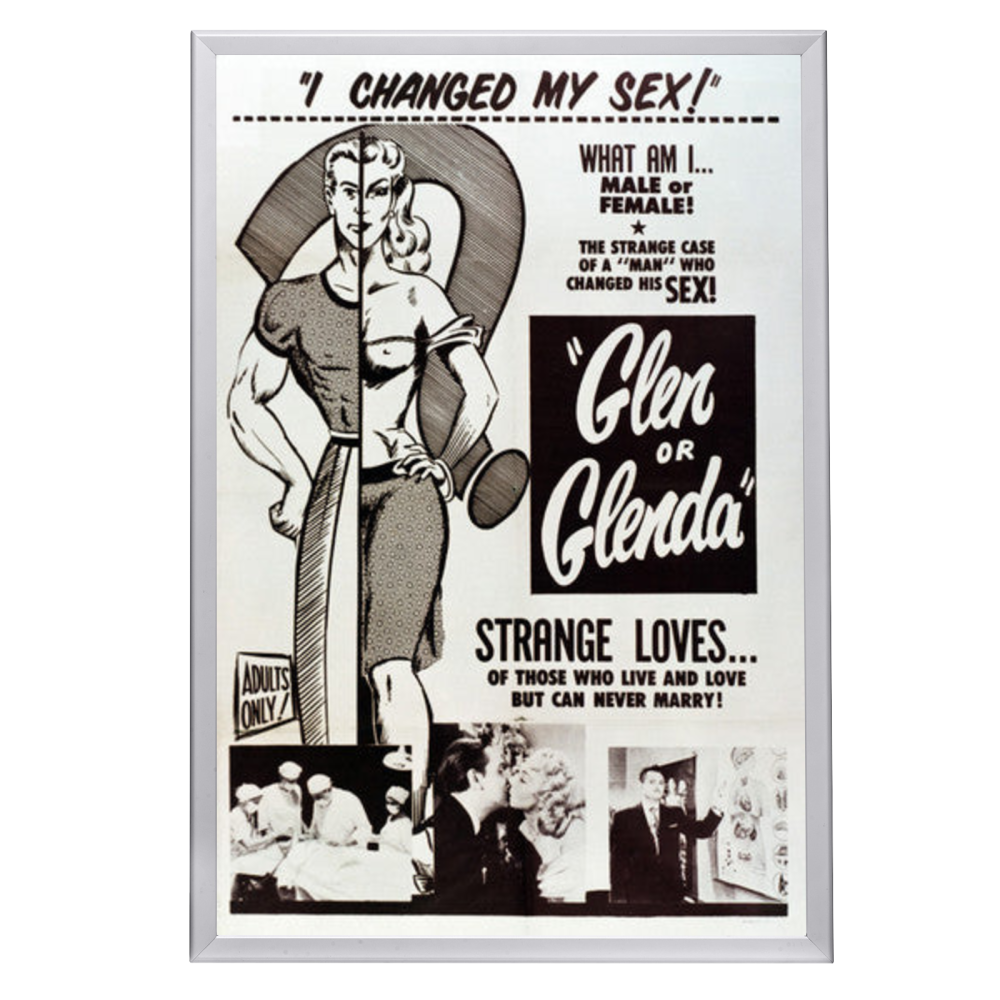 "Glen or Glenda" (1953) Framed Movie Poster