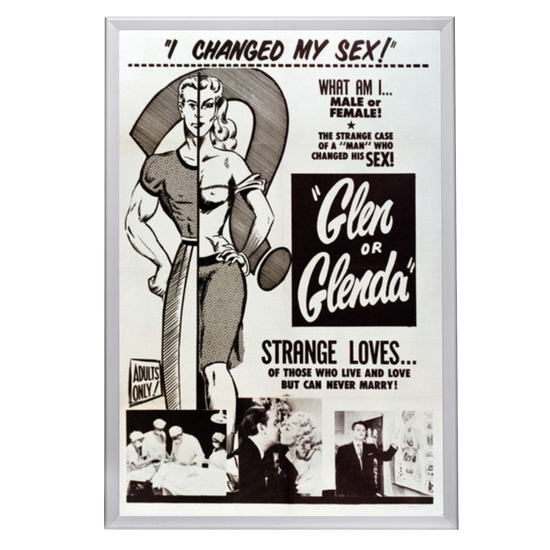 "Glen or Glenda" (1953) Framed Movie Poster