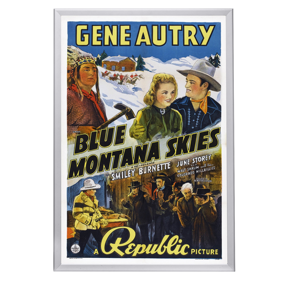 "Blue Montana Skies" (1939) Framed Movie Poster