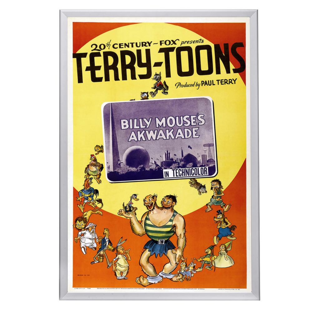 "Billy Mouse's Akwakade" (1939) Framed Movie Poster