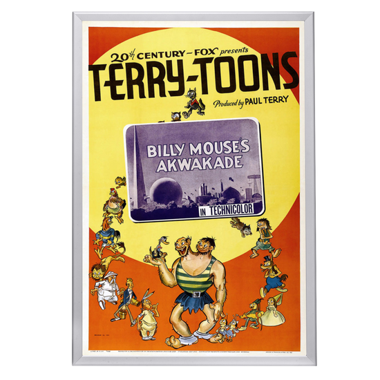 "Billy Mouse's Akwakade" (1939) Framed Movie Poster