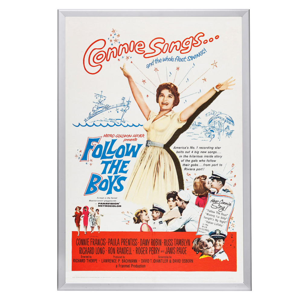 "Follow The Boys" (1963) Framed Movie Poster