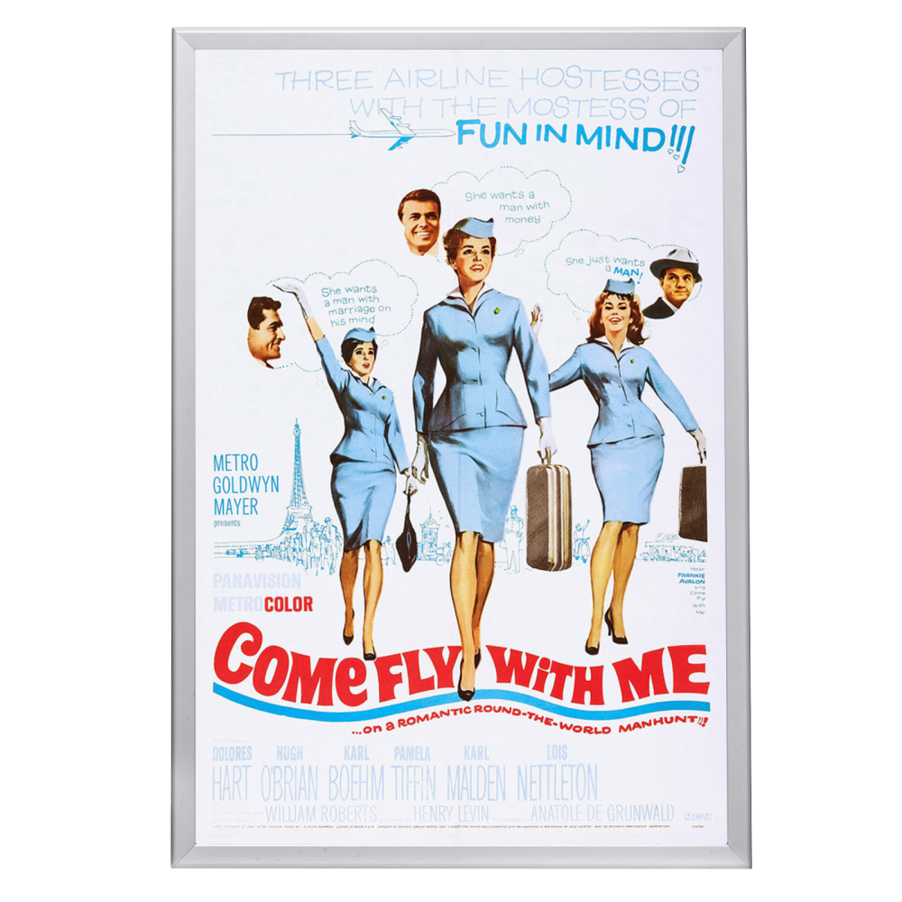 "Come Fly With Me" (1963) Framed Movie Poster