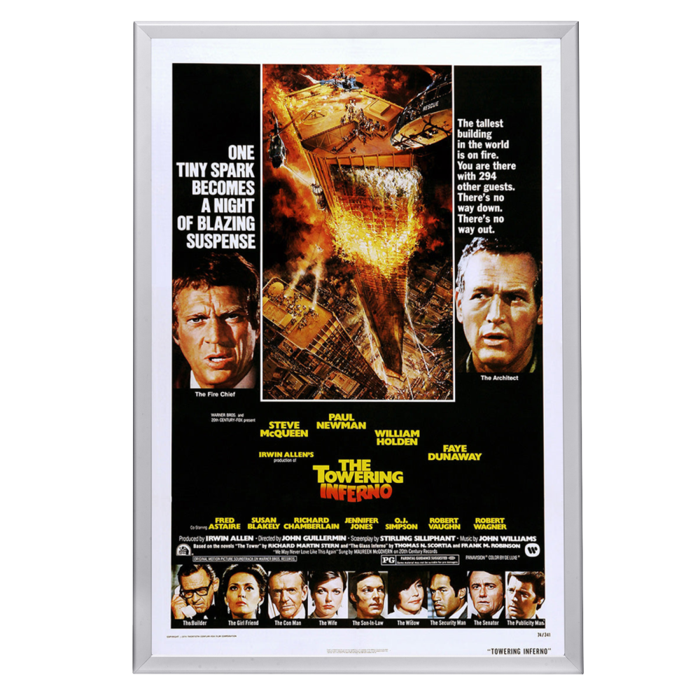 "Towering Inferno" (1974) Framed Movie Poster