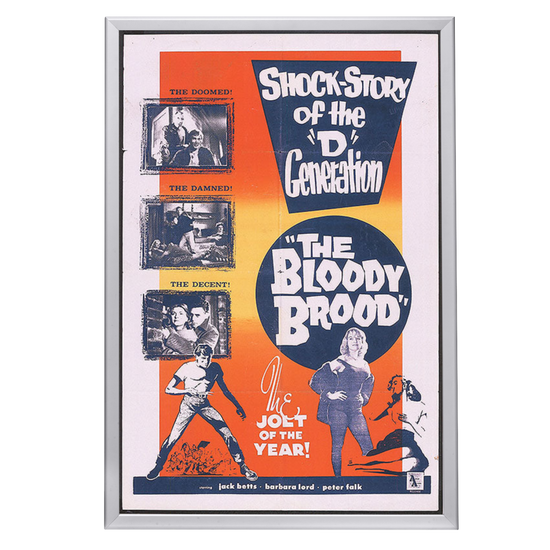 "Bloody Brood" (1959) Framed Movie Poster