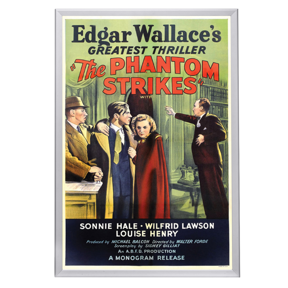 "Phantom Strikes" (1938) Framed Movie Poster