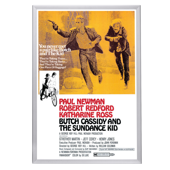 "Butch Cassidy And The Sundance Kid" (1969) Framed Movie Poster