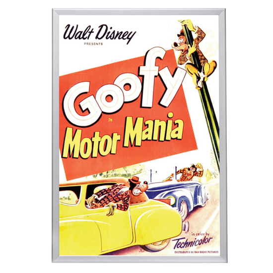 "Motor Mania" (1950) Framed Movie Poster