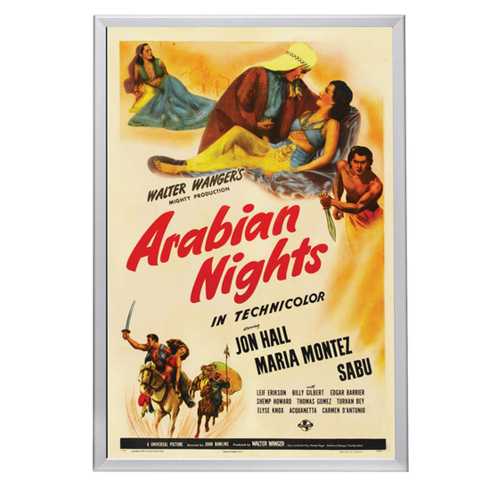 "Arabian Nights" (1942) Framed Movie Poster