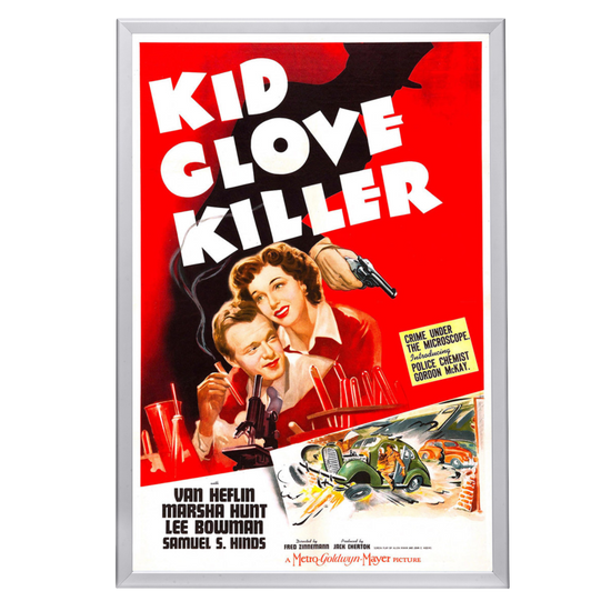 "Kid Glove Killer" (1942) Framed Movie Poster