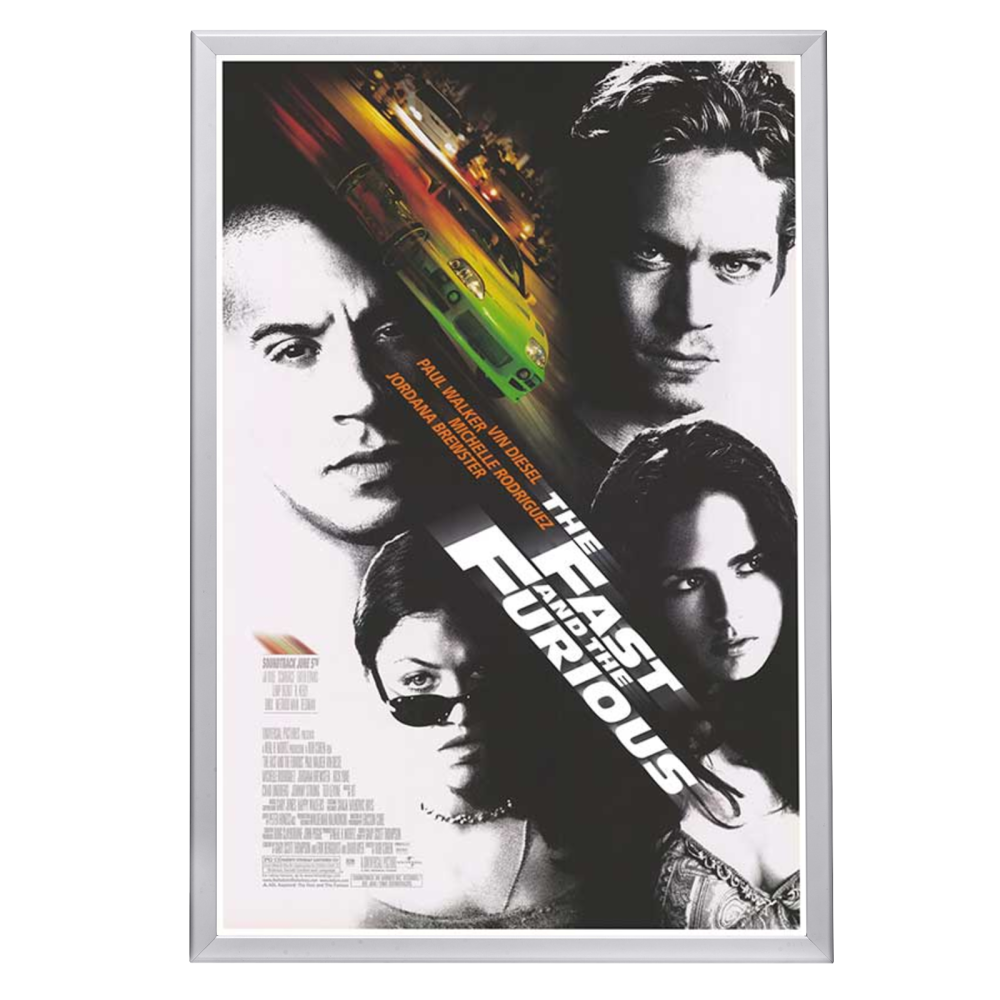 "Fast and the Furious" (2001) Framed Movie Poster
