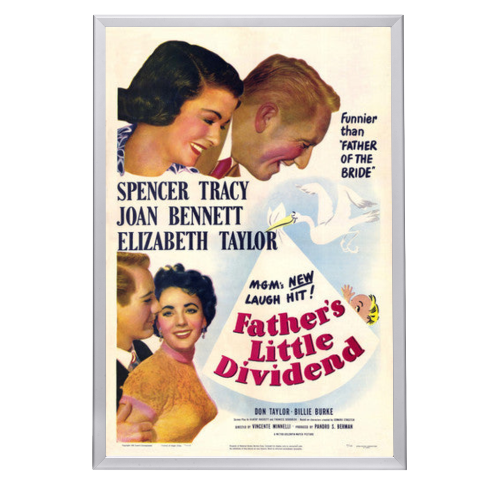 "Father's Little Dividend" (1951) Framed Movie Poster