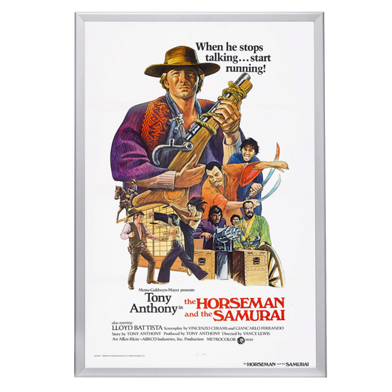 "Horseman And The Samurai" (1968) Framed Movie Poster