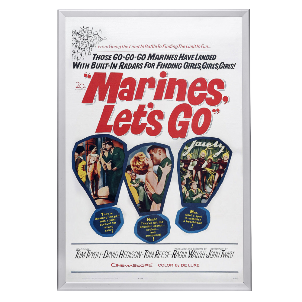 "Marines, Let's Go" (1961) Framed Movie Poster