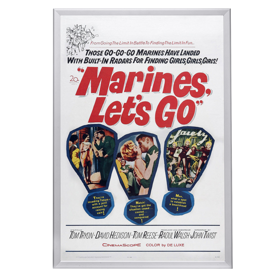 "Marines, Let's Go" (1961) Framed Movie Poster